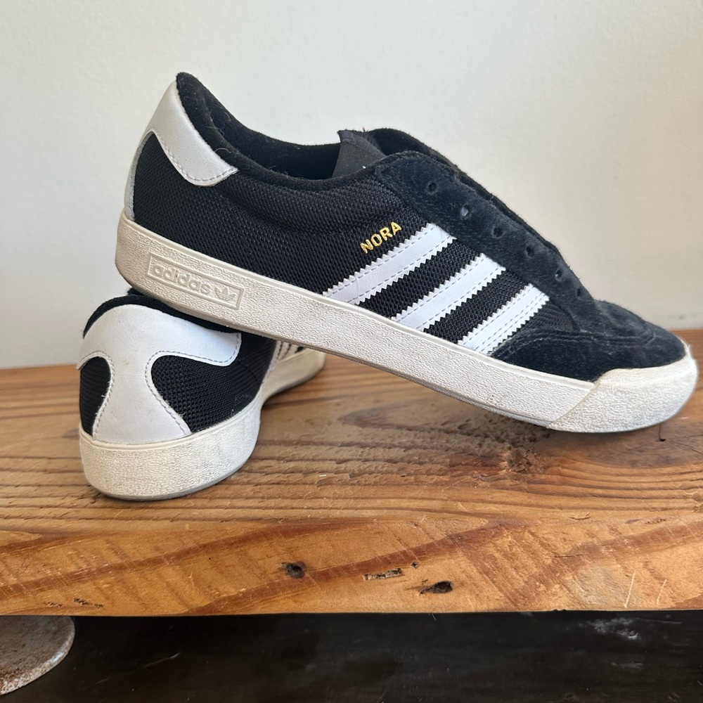 Adidas NORA Black and White Sneakers- worn once or twice